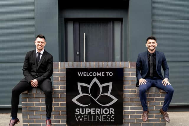 Rob Carlin (L), managing director of Superior Wellness, with his brother Gareth Ward (R), sales director. 
Credit: Superior Wellness