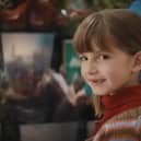 Olympia Fowkes, 6, from Kirk Hallam, near Ilkeston, has starred in this year's Sainsbury's Christmas advert.