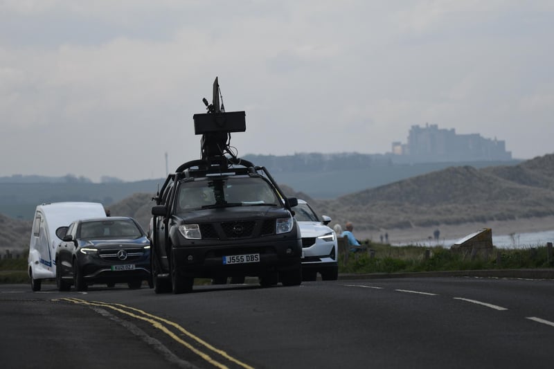 The cars in convoy between Bamburgh and Seahouses. Picture: Michael Fawcus Photography