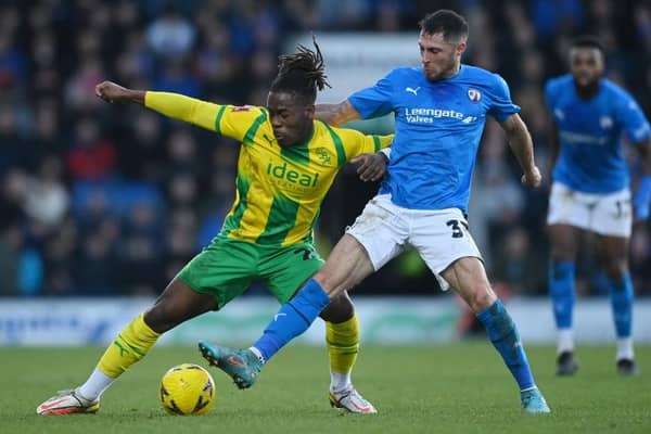 Brandon Thomas-Asante in action against Chesterfield.