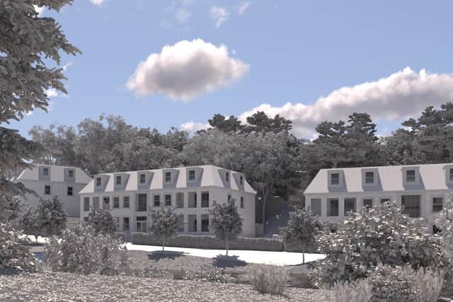 The proposed plans for homes in Hall Dale Quarry, Matlock. Image from ARC Design Studio/Brick Architects Ltd.