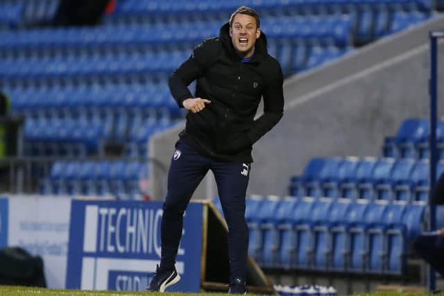 James Rowe has led Chesterfield from the relegation zone to challengng for a play-off spot.