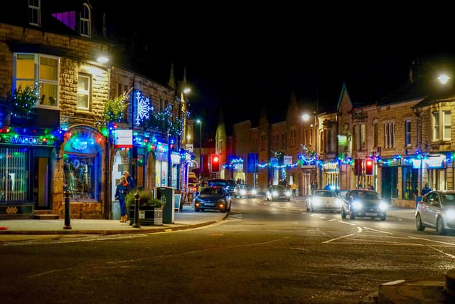 The lights and shopfront decorations have been sponsored by local businesses.