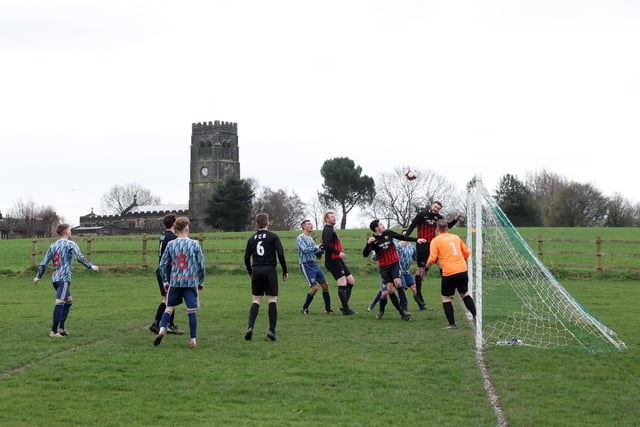 General view during the Chesterfield and District Sunday Football League HKL Division Two match between Hepthorne Lane and FC Spotted Frog.