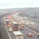 Derbyshire drivers are being warned of delays as one lane is currently closed on the M1 Northbound.