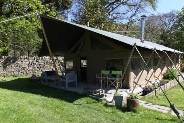 Stay in a safari lodge in Edale, the start of the Pennine Way.