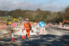 There will be overnight road closures on the A^ in Buxton as work on the roundabout advances.