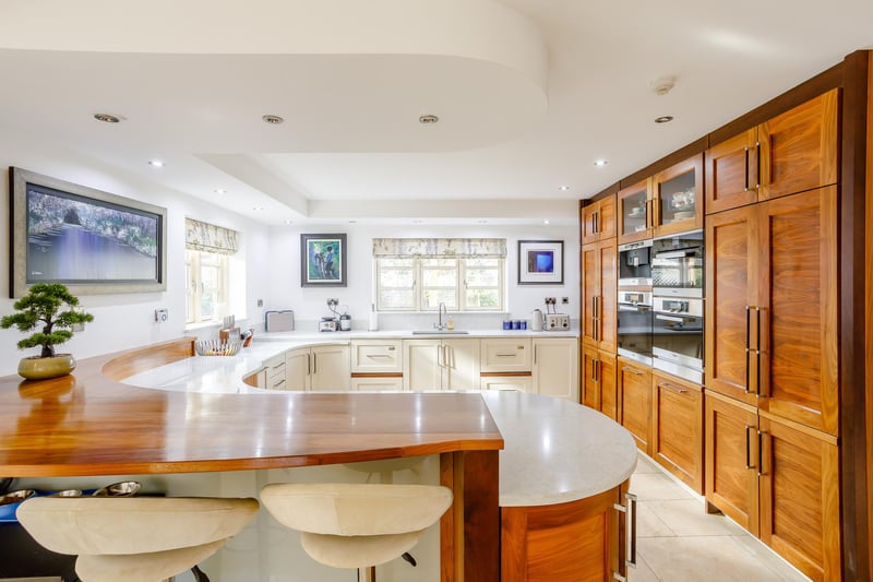 The open plan kitchen is perfect for entertaining and to centre family life on