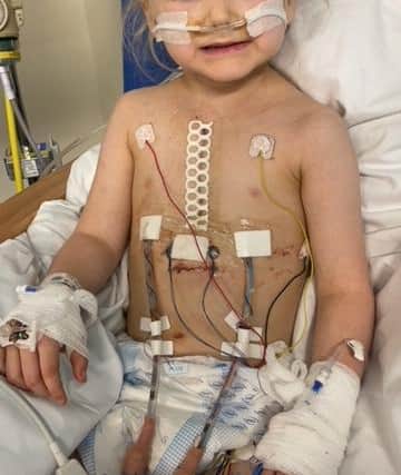 Leigha-Mae was diagnosed at birth with multiple heart conditions: Ventricular Septal Defect (a hole in the heart), Pulmonary Stenosis and Congenital Corrected Transposition of the Great Arteries