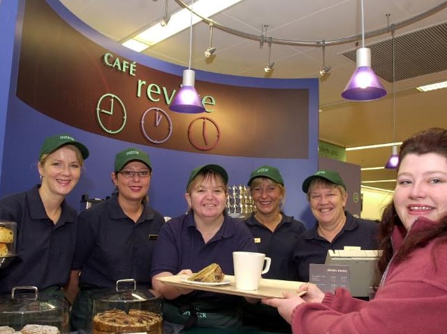 Cafe Revive opened in Marks and Spencers in 2002. It was opened by Louise Johnson.