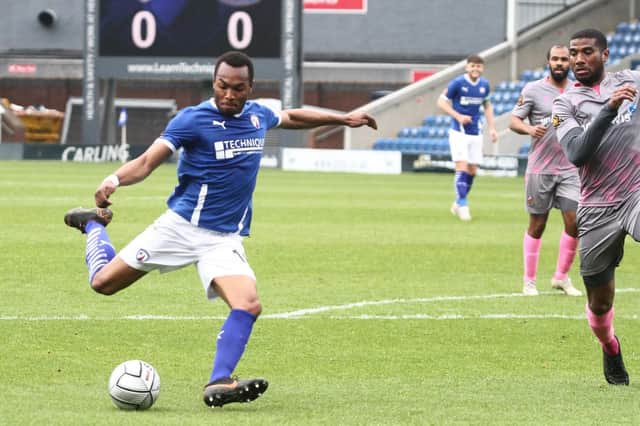 Marcus Dinanga, who was on loan at Chesterfield last season, has joined Altrincham on a permanent deal.