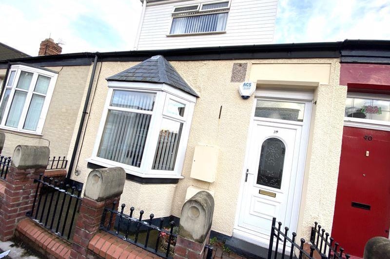 This two bedroom terraced home would be ideal for a first time buyer and is on the market for £35,000.
