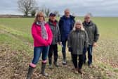 Members of the Dunston Grange Residents Action Group are opposed to development on this area of green fields.