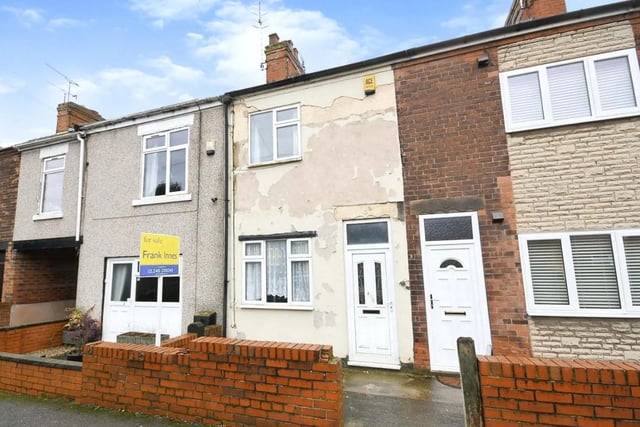 Located in Calow, this terraced house has two bedrooms and has a starting price of £110,000.