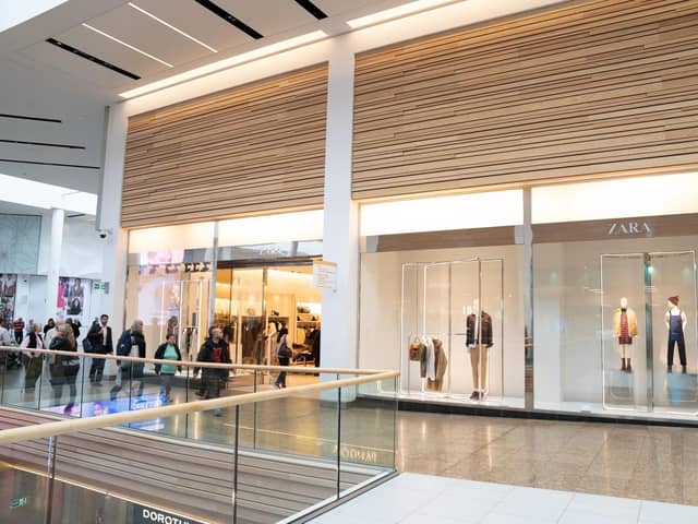Zara is on High Street, Meadowhall, next to the Apple shop. Image: Meadowhall