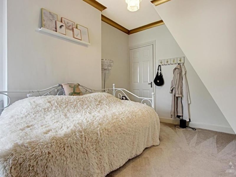 The second bedroom which, like the master, also includes a double bed. It is comfortable and well presented.