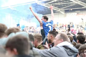 Chesterfield fans and players have been celebrating promotion. Picture: Tina Jenner