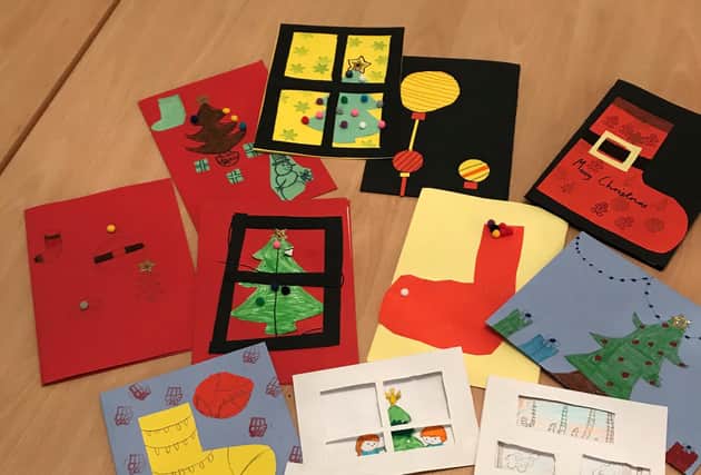 Cards from Staveley Junior School pupils brightened up Christmas for elderly people.