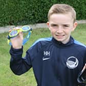 Hayden Hudson, who is part of Chesterfield Swimming Club’s squad, will complete his triathlon with a swim on April 24