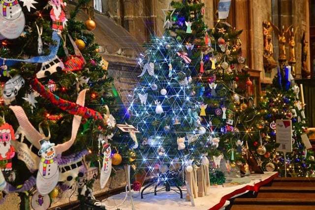 A Festival of Christmas Trees - at St Mary’s and All Saints Church (Crooked Spire) - will take place from Saturday 18 November to Sunday 3 December. Visitors are invited to come and see over 100 colourful Christmas trees decorated by local people, community groups and businesses, including WI, scout and guide groups, schools and high street stores and venues. This is a free event, and one not to be missed.
Find out more about the event: https://www.chesterfield.co.uk/events/a-festival-of-christmas-trees/