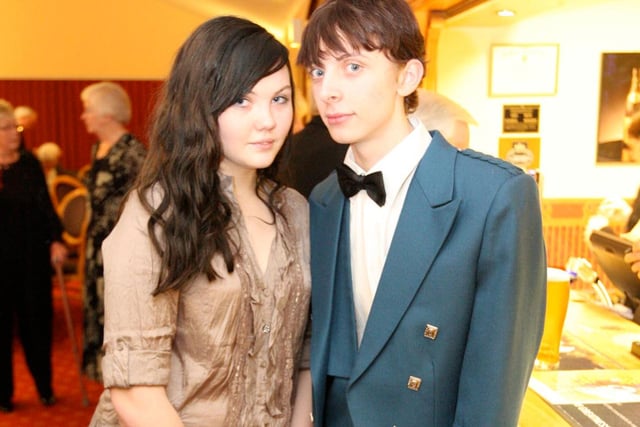 Lauren Oakes, 17 and David Hunter at the Doncaster Caledonian Society's annual Burns Night celebration in 2010