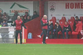 Martin Carruthers says Ilkeston must improve against the better teams. Pic by Lee Prewett.