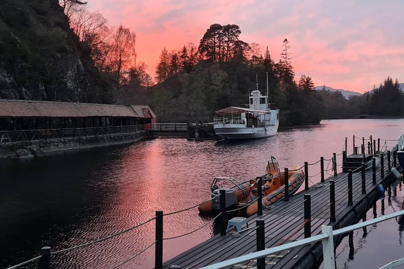 This sunset over Loch Katrine was taken by Hayley May Smile during a recent trip.