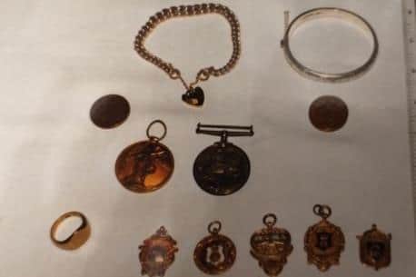 Some of the items stolen in the burglary at Baslow. Image: Derbyshire police.