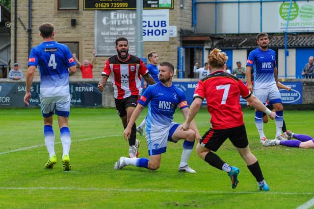 Matlock Town and Ilkeston Town, pictured in FA Cup action last season, will meet again in the league in 2023/24.