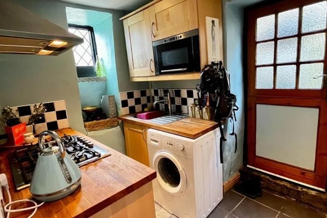 Small but perfectly formed, the kitchen's layout makes good use of the available space. Integrated appliances include the microwave oven, electric fan assisted oven and the five ring gas hob with stainless steel splash back plate and matching extractor hood over.
