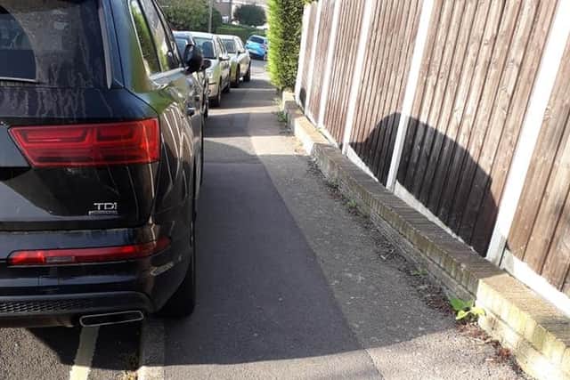 Police have urged people to park considerately near a north Derbyshire school. Image: Killamarsh and Eckington SNT, via Facebook.