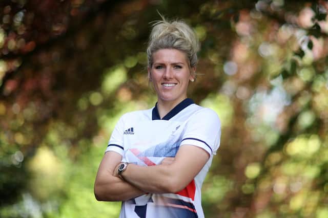 Chesterfield's Millie Bright  poses for a photo during the official announcement of Team GB's women's football squad. (Photo by Naomi Baker/Getty Images for British Olympic Association)