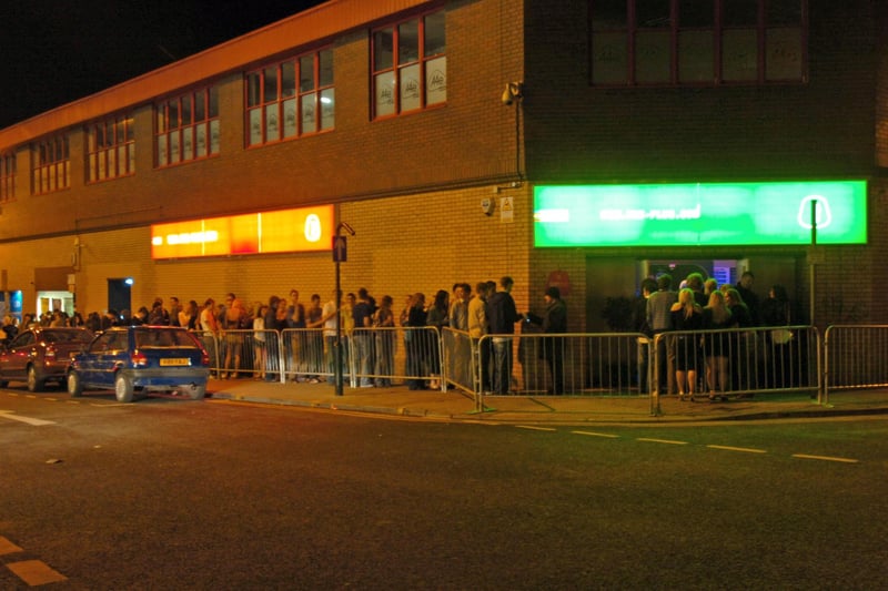 Large queues at Plug on Matilda Street, another venue that featured club nights and live acts