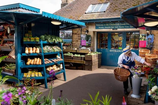 Chatsworth Farm Shop was launched by Deborah, Duchess of Devonshire, to sell produce from the estate and Derbyshire suppliers.