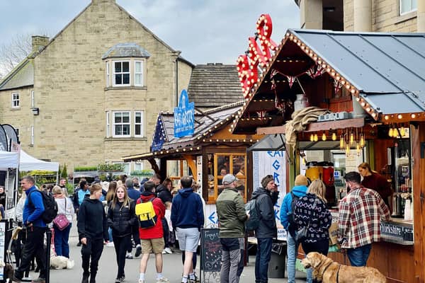 Crowds braved unseasonably cold weather and torrential rain to support the two-day food festival.