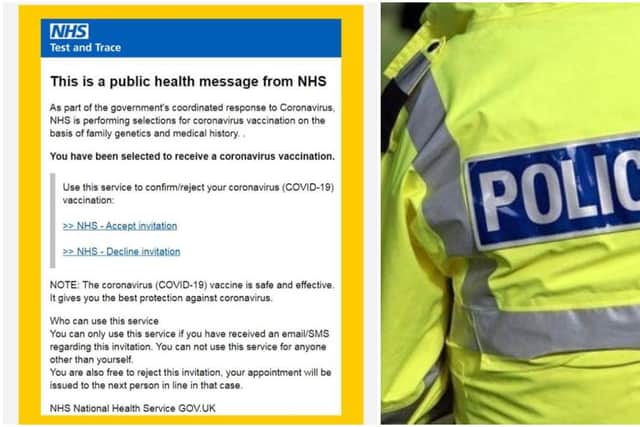 Police have shared this scam email currently circulating in Derbyshire.