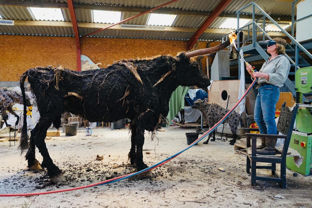Ox Extinction Sculpture of extinct wild ox takes centre stage in exhibition at ...
