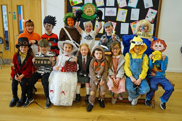 Some of the pupils at Immacultae Conception Catholic Primary School during World book day.