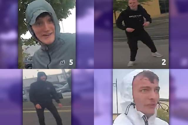 Officers have released images of four men they would like to speak to as part of their inquiries.