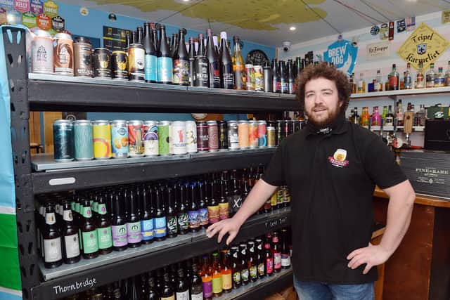 Ben Stephenson's Brimming with Beer venue was forced to diversify rapidly amid the pandemic.