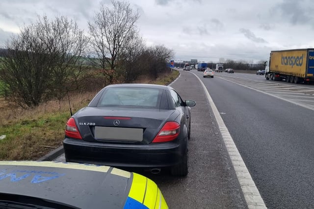 On February 28, the DRPU tweeted: “M1 Junction 29. Stopped after cutting police vehicle up on the roundabout. Driver only has a provisional licence. Driving on the motorway with no ‘L’ plates, and unsupervised. Reported and seized.”