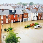 Chester Street flooding in Chesterfield in 2007.