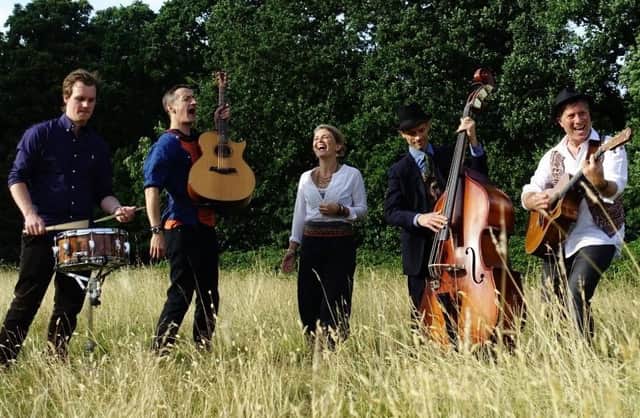 The Lost Notes play at Coal Aston Village Hall on June 25, 2022.