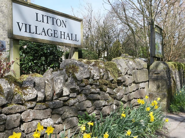 Daffodils outside the village hall, which is at the heart of this tight-knit community
