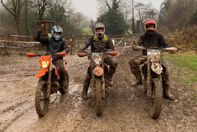 The weather did little to put off the riders, who were keen to blow off the Christmas cobwebs.