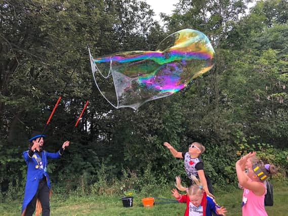 A bubbleologist will be among the attractions at Tapton Lock Festival on the banks of Chesterfield canal on September 11 and 12, 2021.