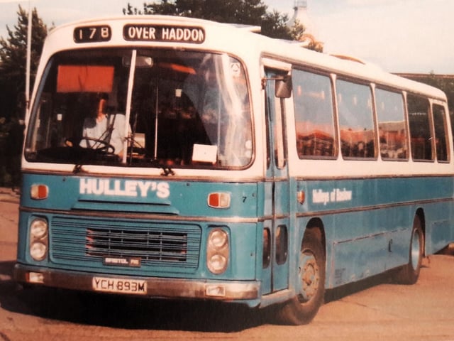 A Hulleys coach pictured in Chesterfield