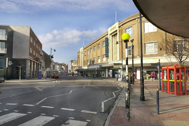 This is what the heart of Southsea looked like in 2002 - can you spot Debenhams, which has now shut