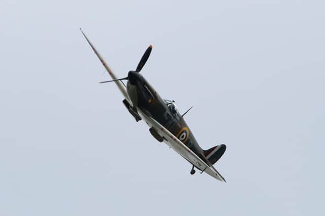 Two Spitfires will fly over the town next week.