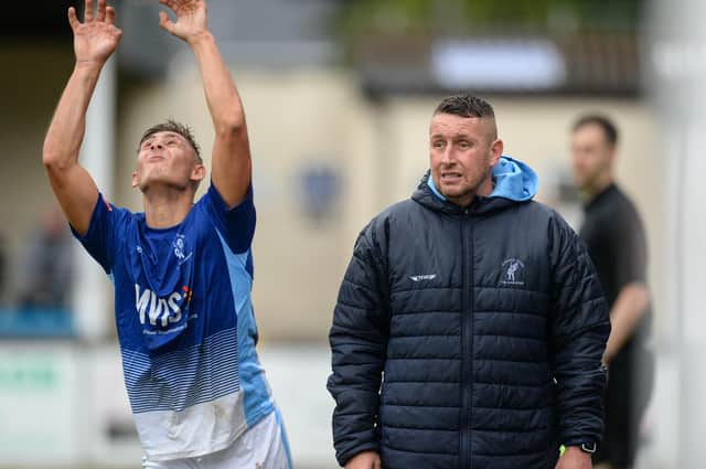 Paul Phillips is warning his side to keep their focus following the astounding win. Pic by Craig Lamont.